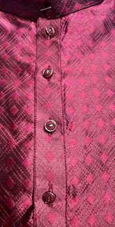 Wine Pattern Men's Kurta set - MIRASILKS Wine Pattern Men's Kurta set